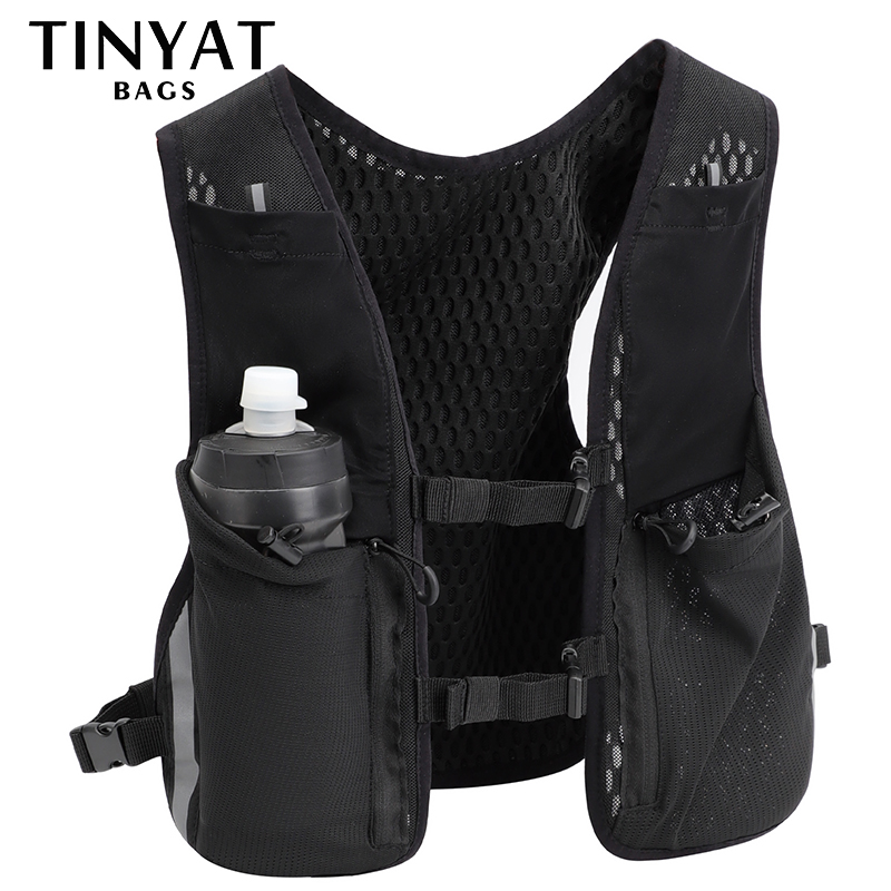Reflective Vest Cycling - TINYAT-Bolsa de chaleco multifunción reflectante para