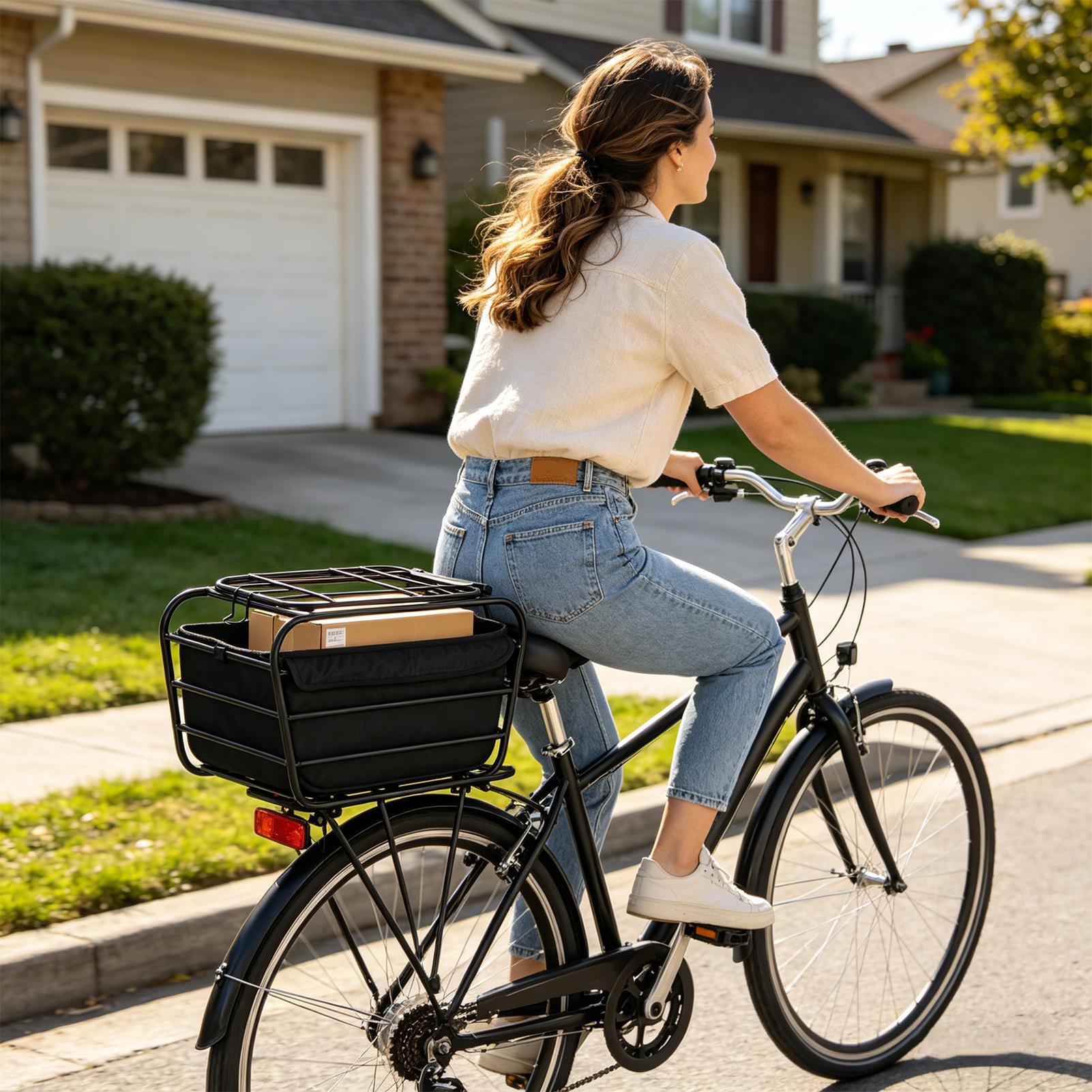 Cesta para bicicleta de gran c - Cycling For Commute reseña y precio