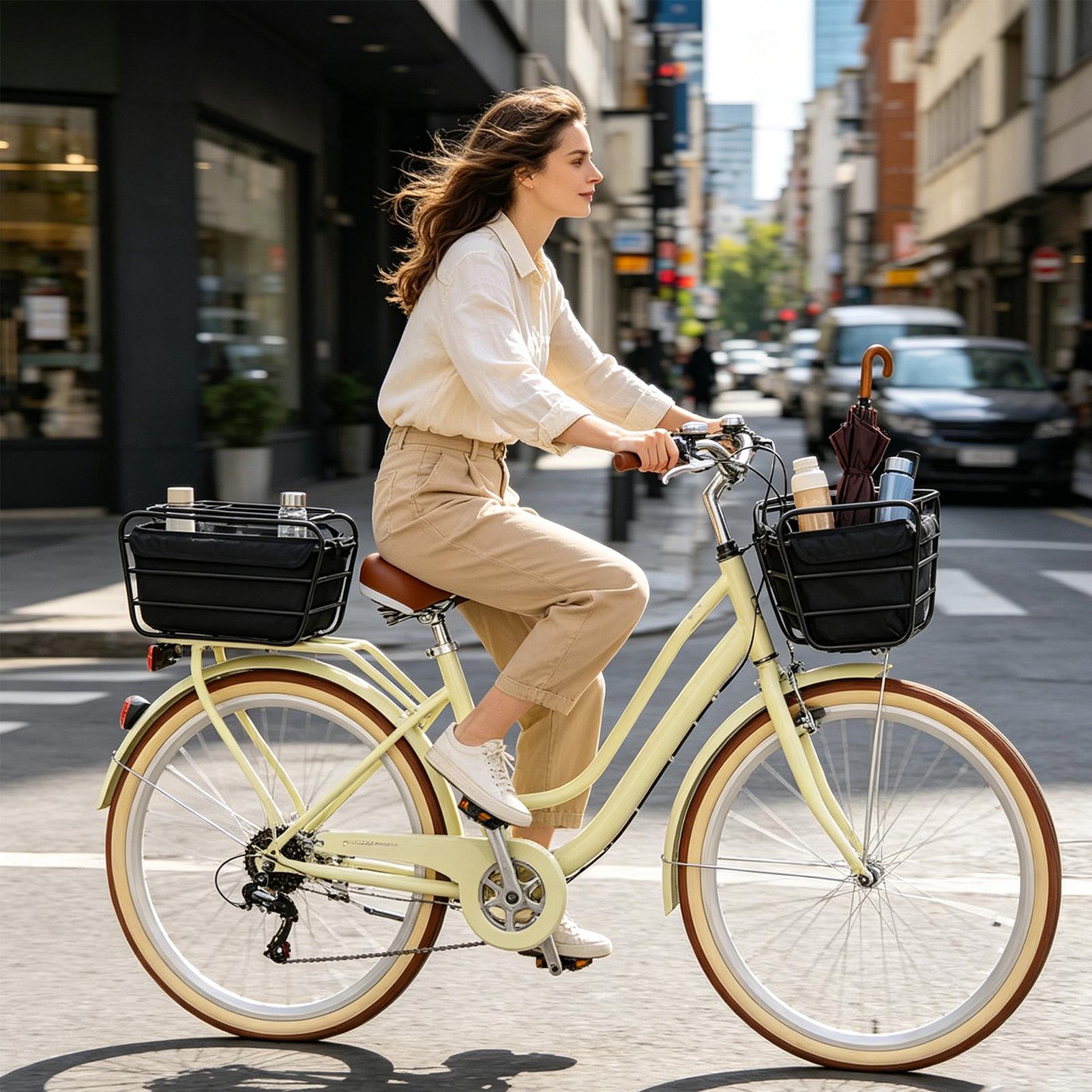 Cesta para bicicleta de gran c - Cycling For Commute reseña y precio