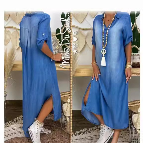 Vestido vaquero holgado para m - Cycling Commute Outfit reseña y precio